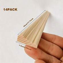 14-Piece Wall Trim, Split Wood Strip Textured Wood Panel Wood Trim, Suitable For DIY Doors And Windows, Walls, Desktops, Cabinets - Multicolor - View 9