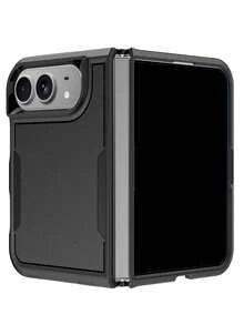 Luxury Armor Two-Layer Protection Phone Case Compatible With IPhone Duo 18 Ultra 18 Fold Box Hard Plastic Shockproof Bumper Back Cover - Black - View 7