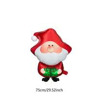 Cartoon Christmas Elf Santa Claus Balloon Christmas Party New Year Party Decoration Santa Claus Toy Balloon - Multicolor - View 5