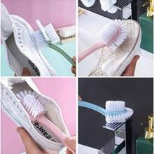 1/2 Multi-Angle Shoe Brush, 5-In-1 Durable Shoe Brush, Plastic Material, Efficient Cleaning, Suitable For Laundry And Shoe Cleaning And Other Multi-Function Tools, Also Can Be Used For Home Cleaning - Multicolor - View 5