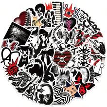 50pcs Punk Subculture Stickers For Decorating Planner, Diary, Scrapbook, Notebook, Luggage, Envelope, Greeting Card, Tablet, Water Bottle - Multicolor - View 3