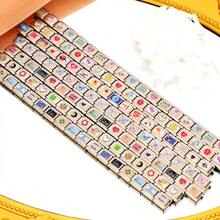 1pc Cute Cartoon Italian Charm Links,DIY Stainless Steel Module Bracelet Charms,Mixed Pattern Decorative Spare Links For Women Bracelet MakingJewelry - DIY Stainless Steel Modular Bracelet - View 2
