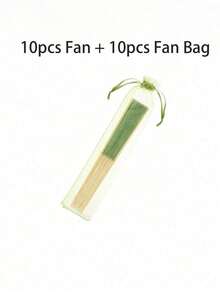 20/10/2 Pcs Elegant Green Wedding Party Silk Hand Fans, Bride Handheld Folding Fans, Bamboo Handheld Folding Fans, Suitable For Bridal Shower, Bridesmaid Gifts, Party Decoration Perfect Summer Accessory - Multicolor - View 15