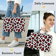 4-Color Leopard Print Laptop Bag/Storage Bag - Made Of Soft Fabric, Compatible With Various Laptop And Tablet Devices, Equipped With Outer Zipper Pocket And Fixed Handle, Large Capacity Storage, Balancing Protection And Portability, Suitable For Work, Study And Travel, Essential For Daily Commute - Grey - View 6
