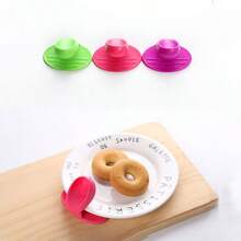 2pcs Silicone Anti-Scald Finger Grips, Heat-Resistant Mini Pot Holders, Non-Slip Oven Mitts, Kitchen Baking Cooking Microwave Tools - Multicolor - View 2