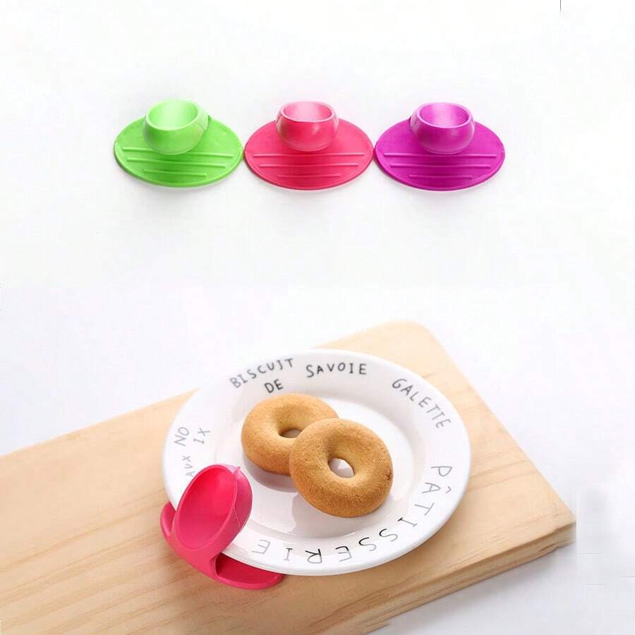 2pcs Silicone Anti-Scald Finger Grips, Heat-Resistant Mini Pot Holders, Non-Slip Oven Mitts, Kitchen Baking Cooking Microwave Tools