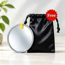 Chrisley Mini Round Selfie Mirror Set, Portable Wide-Angle Convex Spherical Mirror, 7.5cm 9.5cm, Suitable For Vlog Shooting, Photography Props, Travel Accessories - View 1