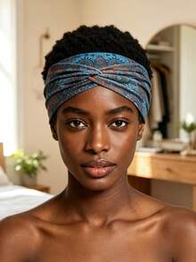 5pcs/Set Women's Bohemian Vintage Paisley Print Headbands, Multiple Styles Available, Suitable For Daily Wear - Multicolor - View 3