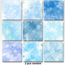 1/3/9pcs Winter Snowflake Sticky Notes 3x3 Inch Cute Snowflake Memo Pads Self-Adhesive Winter Christmas Memo Stickers School Office Home Supplies Student Teacher Winter Christmas Holiday Gift - one-size - View 10
