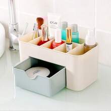 1pc Multi-Functional Desktop Organizer Storage Box, Vanity Makeup Drawer Storage Box, Office Storage Rack - Multicolor - View 5