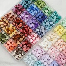 24/15-Grid Hexagonal Wax Beads For Wax Seal Stamps, Suitable For DIY Envelope Decoration, Wedding Invitations, Cards, Postcards, Gift Wrapping, Handicrafts And Scrapbooking - Boxed Wax Seal - View 4
