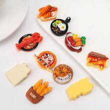 Realistic Bread DIY Garden Decor, Miniature Food Bread DIY Handmade Resin Fridge Magnet Accessories, Miniature Scene Mini Kitchen - Mixed Bread Random - View 3