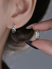 1 Pair Minimalist New Hot-Selling Luxury High-End Unique Beautiful Shooting Star Sparkling Stud Earrings For Women - Silver - View 3