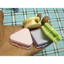 3PCS Fresh Creative Cookie Shaped Pencil Sharpeners - Random Style - Creative Pencil Sharpener Mini Compact Student Pencil Sharpener - A - View 5