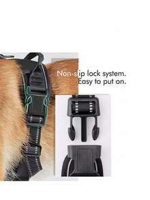 High Reflective Dog Harness - Durable, Adjustable, Comfortable, Anti-Choke Design - Ideal Choice For Outdoor Adventures, Multiple Sizes - Suitable For Small, Medium, Large Pet Dogs (If Hesitating Between Two Sizes, Try Buying Larger Size Because It Can Be Adjusted And Tightened) - Multicolor - View 7