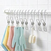 Thickened Stainless Steel Hook Clips, Strong Spring Clips For Holiday Decorations And Parties, Versatile Small Clips For Balconies And Dorm Rooms - Multicolor - View 2