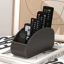 1 buah Tempat Penyimpanan Remote Control Plastik Hitam, Kotak Penyimpanan Meja 5 Slot, Pengatur Ruang Hemat untuk Area TV Kantor Rumah, Rak Penyimpanan Multifungsi untuk Ruang Tamu, Kantor Rumah, Kamar Tidur, Hadiah Penyimpanan Rumah Musim Gugur - beraneka warna - View 5