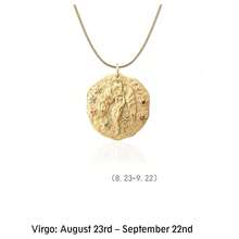 1pc 12 Zodiac Signs Necklace, Stainless Steel Material, 12 Zodiac Signs Colorful Rhinestone Pendant Necklace, Women's Necklace, Exquisite Jewelry - Gold - View 5