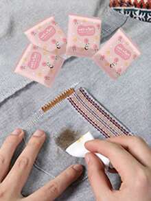 [10 Pack] Tisu Basah Sekali Pakai untuk Menghilangkan Noda Pakaian, Tisu Basah untuk Membersihkan Sepatu, Cocok untuk Noda Membandel, Kemasan Peach, Mini Portabel, Bahan Kain Non-Woven, Digunakan untuk Membersihkan Barang Sehari-hari - MultiWarna - View 3