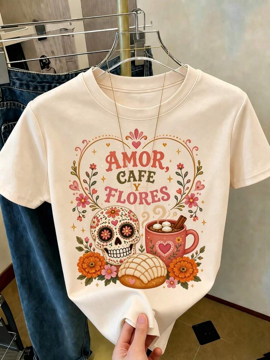Women T-Shirts - Apricot - View 1