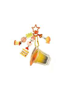 1pc Realistic Resin Pudding With Removable Lid Keychain, Jelly Squeeze Toy, Sweet Cake Star-Shaped Phone Charm Bag Pendant - Multicolor - View 5