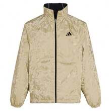 Adidas Men's Warm Reversible Cotton Puffer Jacket - Black/Khaki - View 7