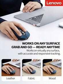 Lenovo M243 2.4G Wireless Optical Mouse, Ergonomic Design, Long Battery Life, Ideal For Home, Online Classes, Office, And Commuting - View 11