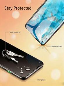 4PCS Black Edge Full Screen Coverage Tempered Glass Screen Protector HD Clear Anti Fingerprint Anti Explosion Easy Install Phone Screen Glass Film Compatible With Samsung Galaxy S26 A57/Compatible With Xiaomi 17T Poco M6 M7 X7 Pro Note 17 15C/Compatible With IPhone 18 17 Pro Max 16 15 14 13 12 11 Series - Black - View 8