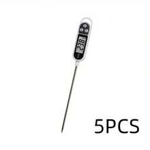 1pc, 2pcs, 5pcs, 10pcs, 12pcs Pack, [Probe-Style Food Thermometer] Outdoor BBQ Precise Temperature Measurement Tool, Kitchen Roasting Baking Digital Display Thermometer, Portable Hanging Ring Food Core Temperature Measuring Device, Home & Commercial High-Temperature Cooking Temperature Control Tool, Practical Tool To Enhance Cooking Taste - M - View 19