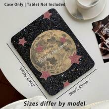 1件附支架保護殼，月亮與星星圖案，相容 Honor 8/9/10/X8/X8A/X9/X8Pro/X9Pro/MatePad SE 11吋/MatePad 11吋/11.5吋/MatePad Pro/，以及 Apple 10代/11代 2025年款 (A16) - 款式13 - 查看 4