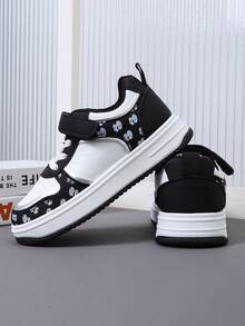 Kids' Colorblock Soft-Sole Casual Sports Sneakers For Boys And Girls - Black - View 6