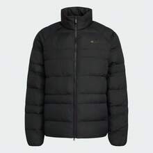 Adidas Men's Stand Collar Waterproof Insulated Black Zippered Cotton Jacket - Black - View 6