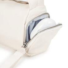 Skechers Casual Cylinder Shoulder Bag, Lightweight And Durable, Multi-Compartment Daily Crossbody Bag For Commuting, Size Approx. 25*15*5cm - Off White - View 8