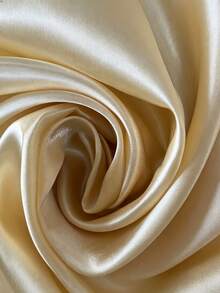 1pc Solid Color Shiny Satin Fabric, Smooth Polyester Satin Material For Wedding Tablecloth, Table Runner, Chair Sash, DIY Crafts, Party Background Decoration, Multi Colors Available - H-Champagne - View 10