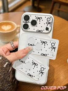 1 buah Pelindung Lensa Ponsel Motif Pita Hitam, Kompatibel dengan iPhone 17 Pro/17 Pro Max/18 Pro/18 Pro Max, Perlindungan Lensa Anti Gores Cakupan Penuh, Aksesori Ponsel dengan Nuansa Manis dan Menyejukkan, Hadiah Ulang Tahun dan Liburan untuk Anak Perempuan, Keluarga, dan Teman - Clear - View 2