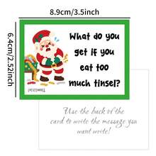 40pcs Fun Christmas Joke Question Cards With Answer - Holiday Q&A Game Cards With Santa, Elf, Reindeer & Snowman Designs, Christmas Party Game Cards, Christmas Gifts - A - View 2