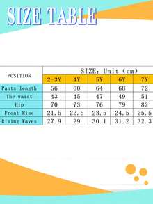 Young Girl Elastic Waist Pocket Loose Straight Leg Denim Jeans - Blue - View 7