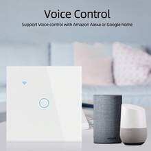 Cozylife WiFi智能开关 - 欧标墙壁触摸式灯开关，交流100-240V，需接零线，1/2/3联 - 可与Alexa和Smart Life App配合使用，实现语音控制 - 彩色 - 查看 4