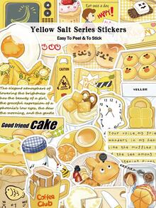 50pcs Yellow Salt Series Stickers For Skateboards, Guitars, Laptops, Scrapbooks, Suitcases, Refrigerators, Storage Boxes, Decor DIY Graffiti Stickers - A - View 8