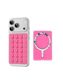 24pcs Square Non-Slip Strong Suction Cup Phone Holder MagSafe Magnetic Silicone Suction Cup Compatible With IPhone 12/13/14/15 And All Phones With MagSafe Cases - Multicolor - View 5