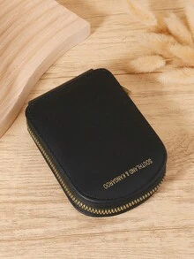 Women's Simple Zipper Wallet, Cash And Credit Card Storage Bag, Simple And Casual Multi Slot, Very Suitable For Outdoor And Travel - Black - View 5