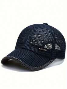 1pc Mesh Baseball Cap, Unisex Fashionable Versatile Trucker Hat, Baseball Cap, Suitable For Daily Wear And Travel - Multicolor - View 10