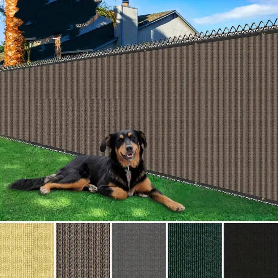 1pc Outdoor Wall-Mounted Privacy Screen, Garden Windproof Sunshade & Light Blocking Fence, Garden Decor
