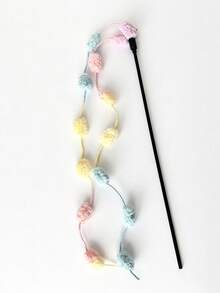2pcs Cat Teaser Wand With Bell, Self-Entertainment Pet Toy - Multicolor - View 8