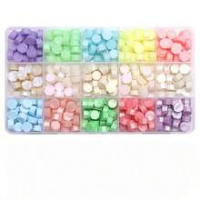 24/15-Grid Hexagonal Wax Beads For Wax Seal Stamps, Suitable For DIY Envelope Decoration, Wedding Invitations, Cards, Postcards, Gift Wrapping, Handicrafts And Scrapbooking - Boxed Wax Seal - View 10