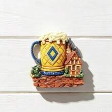 European Landmark Travel Souvenir Fridge Magnet, 3D Resin Home Decor Magnetic Fridge Sticker - A - View 6