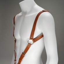 Men's Wide Shoulder Chest Harness, PU Leather Gothic Punk Style, Adjustable Wide Shoulder Pads With O-Ring Hook, Suitable For Nightclub Party Carnival Cosplay - Multicolor - View 8