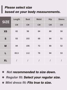 Women's Solid Color Elegant Pleated Long Sleeve Dress For Vacation - Yellow - View 9