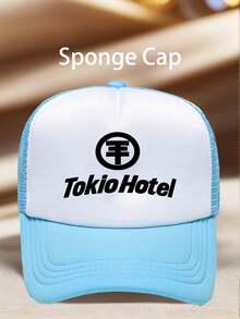 1pc Men Hat 'Tokio Hotel' Printed Hats For Men Adjustable Hat UV Protection Perfect For Travel, Social Gatherings Running And Everyday Use - Multicolor - View 4
