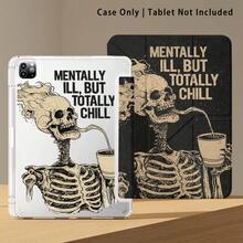 Casing Pelindung Tablet Motif Tengkorak dengan Stand, Kompatibel dengan Honor 8/9/10/X8/X8A/X9/X8Pro/X9Pro/ MatePad SE 11 Inch/MatePad 11 Inch/11.5 Inch/MatePad Pro dan Lainnya/Apple Generasi ke-10/Generasi ke-11 2025 (A16)/ Galaxy Tab A7/A9 dan Model Populer Lainnya - MultiWarna - View 6